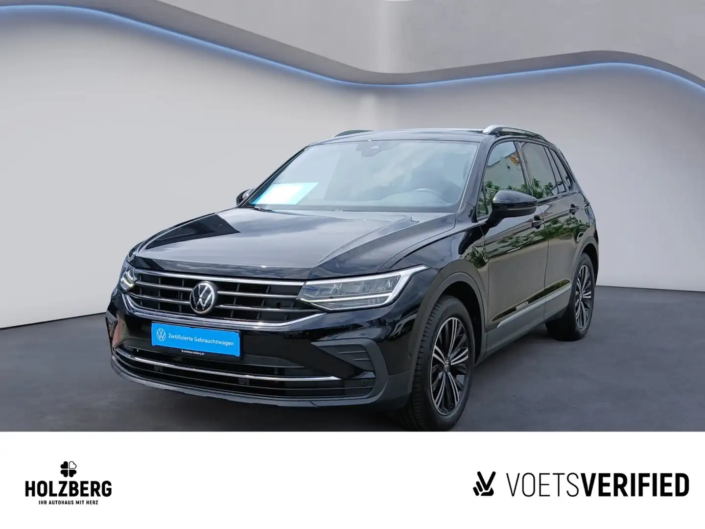 Volkswagen Tiguan 1.5TSI DSG United LED+Navi+ACC+RFK Zwart - 1
