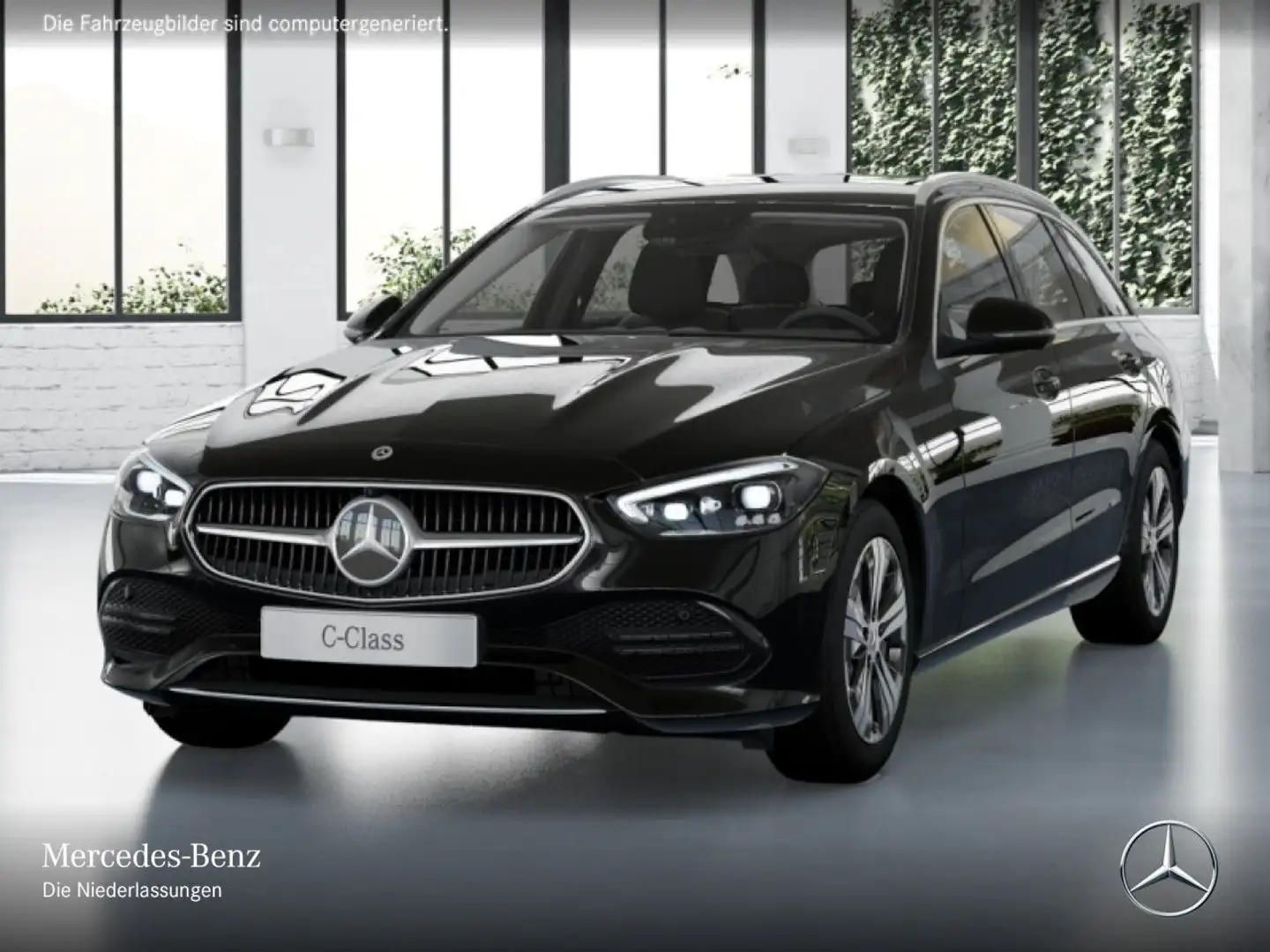 Mercedes-Benz C 300 de T AVANTG+360+AHK+KEYLESS+9G Schwarz - 2