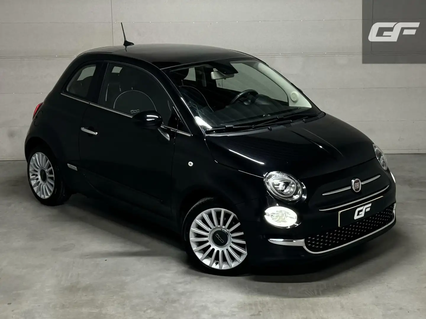 Fiat 500 0.9 TwinAir Turbo Lounge Pano Carplay Cruise NAP Zwart - 2