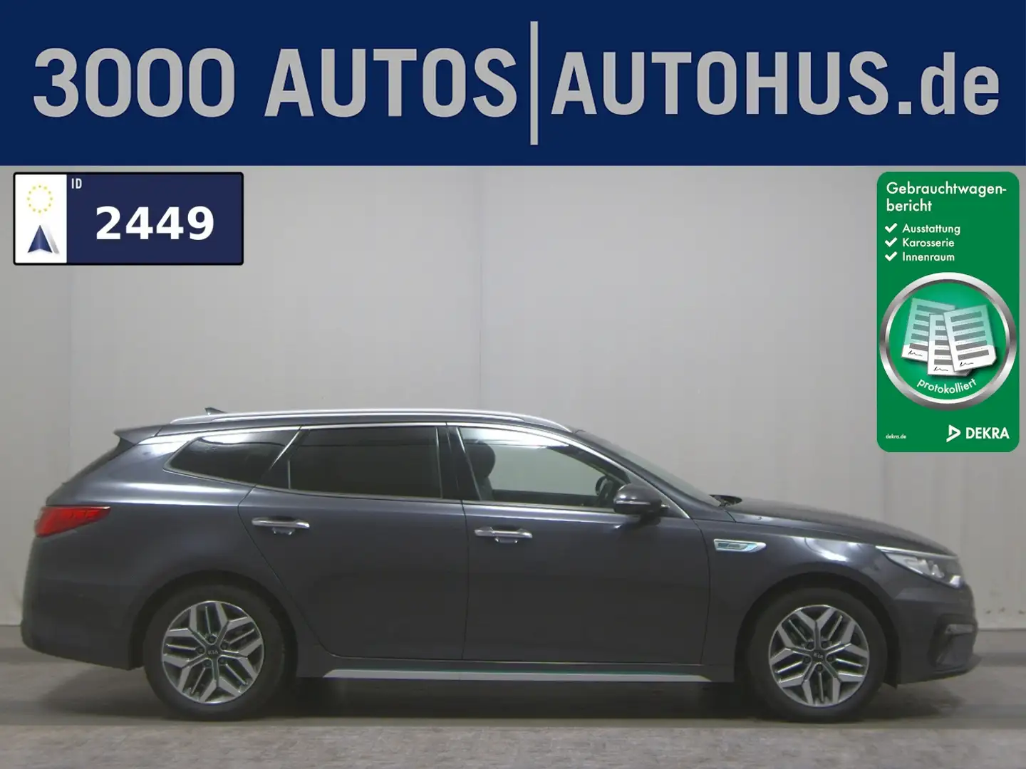Kia Optima SW 2.0 Hybrid Spirit Leder Navi LED H-K Facelift Grau - 1
