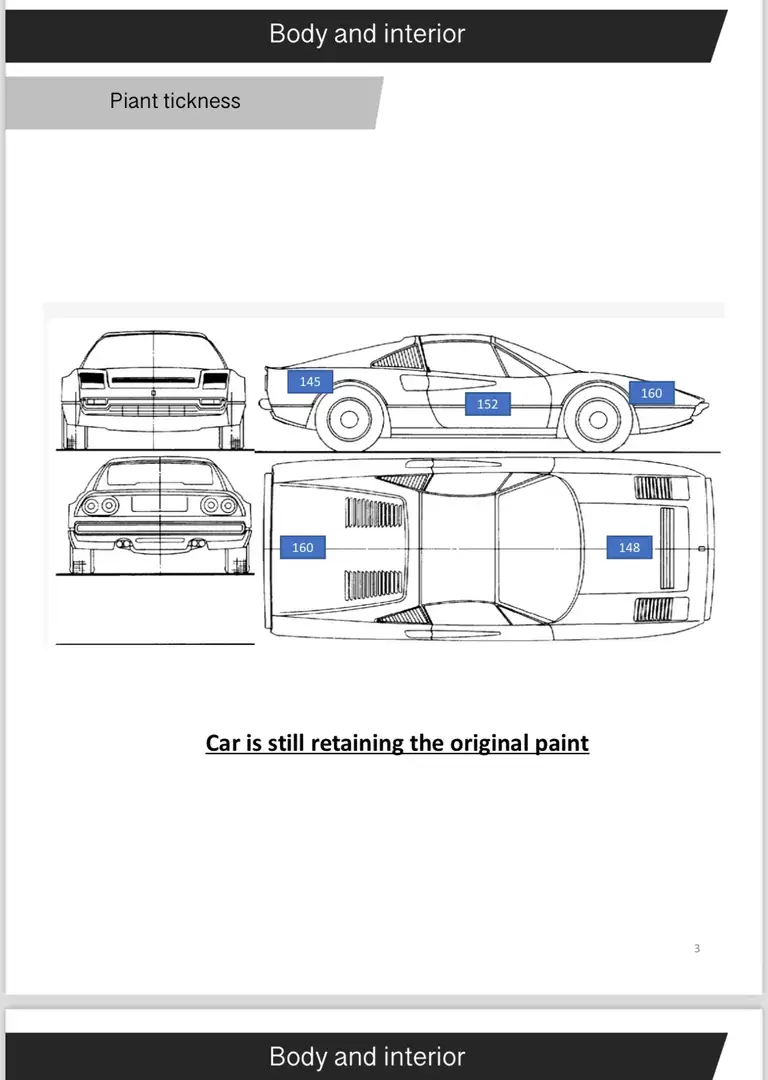 Ferrari 308 Km 2.891 Première Peinture  Certifié Ferrari Rouge - 1
