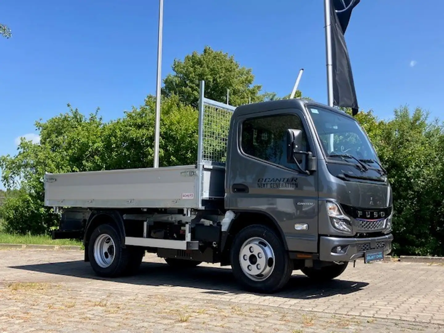 Fuso eCanter 4S15E Dreiseitenkipper +KAMERA Grijs - 1