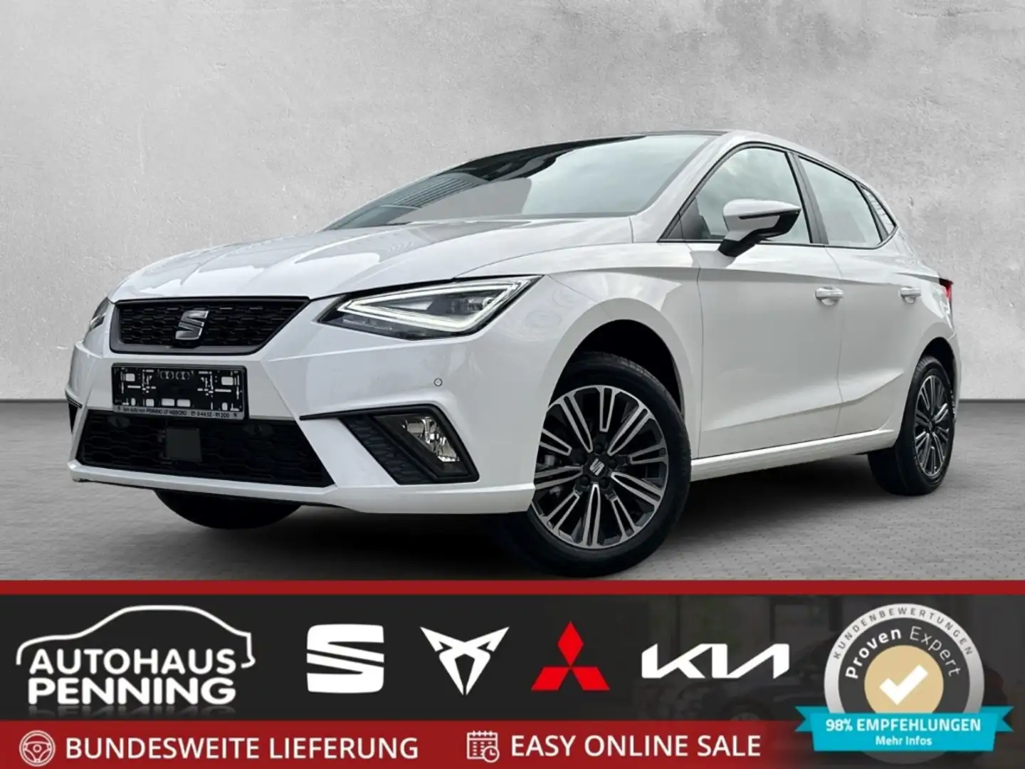 SEAT Ibiza STYLE / UPE: 27.710,- € / 1.0 TSI ACC LED DAB KAME Wit - 1