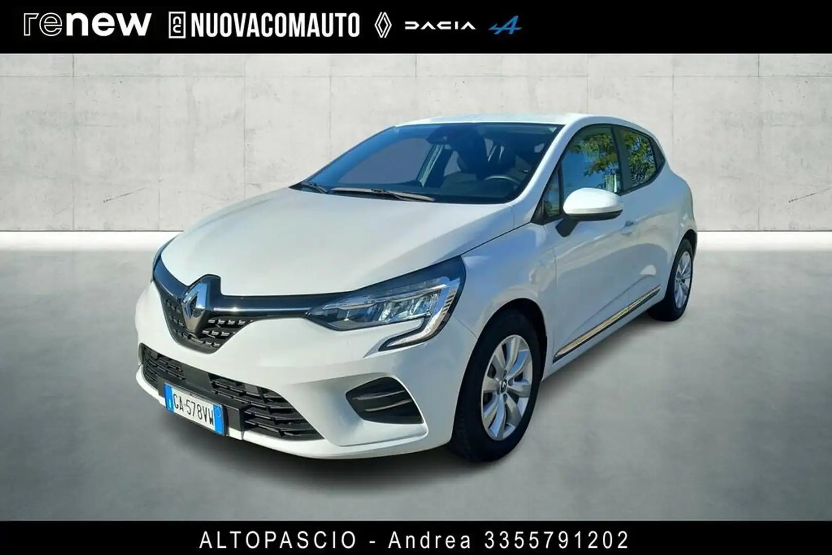 Renault Clio 1.5 blue dci Zen 85cv Blanc - 1