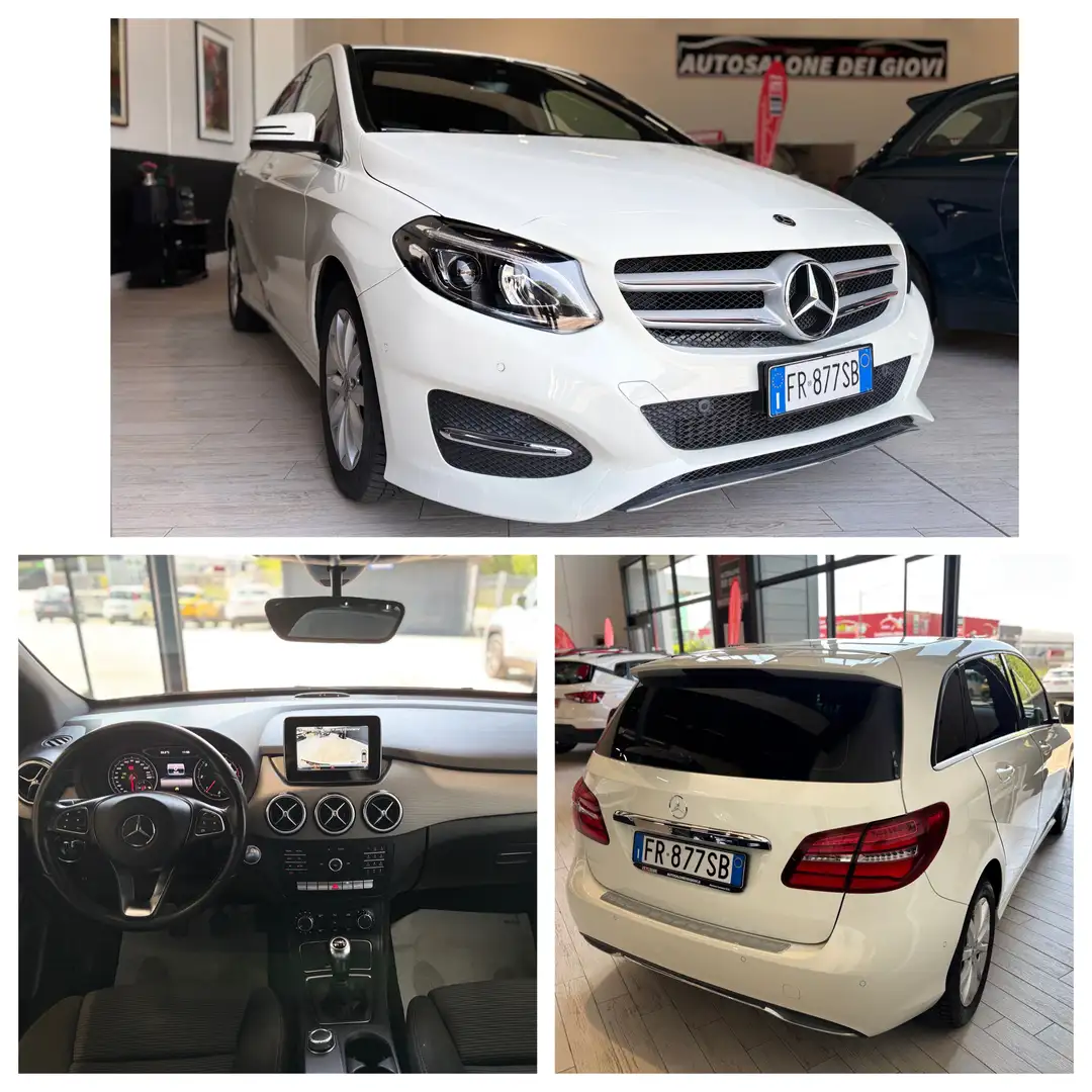 Mercedes-Benz B 180 DIESEL 1.5  110 CV FULL OPTIONAL KM. CERTIFICATI Bílá - 1