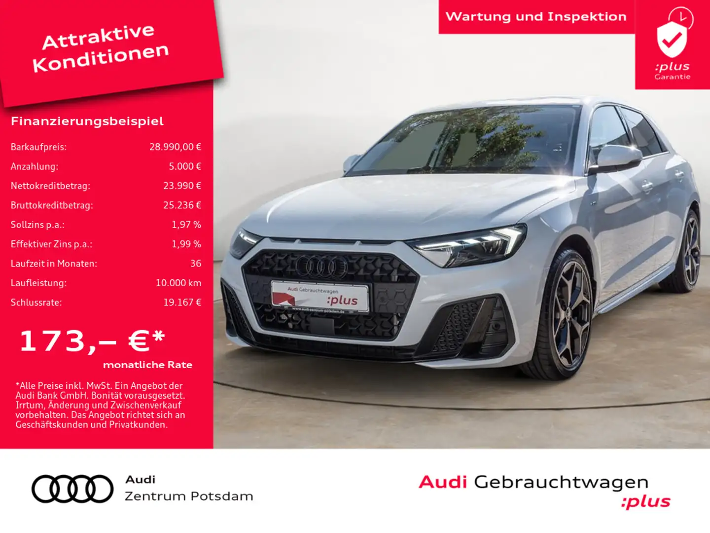 Audi A1 Sportback 25TFSI LED NAVI ACC PDC SHZ Blanc - 1