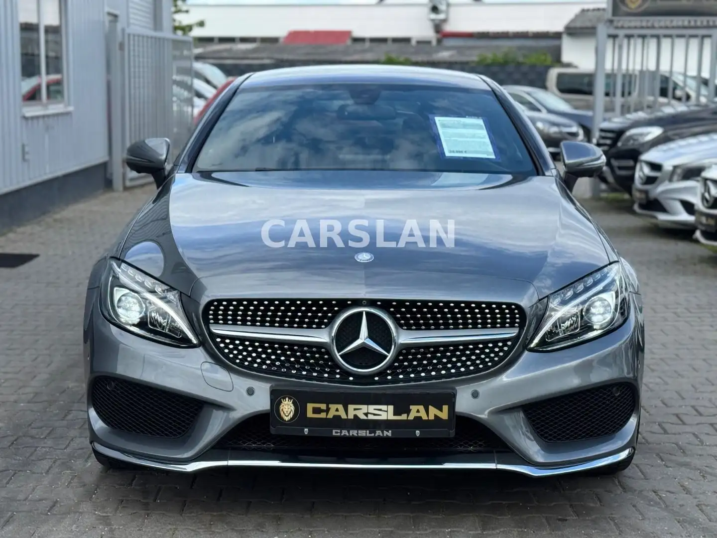 Mercedes-Benz C 180 Coupe "AMG+NAVI+LED+360°+ALCANTARA+SHZ" Gris - 2