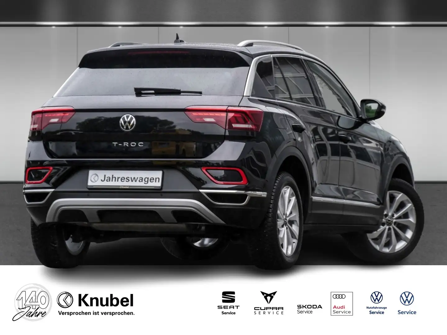 Volkswagen T-Roc Style1.5 TSI DSG LED+/NAVI/AHK/ACC/PARKASS. Schwarz - 2