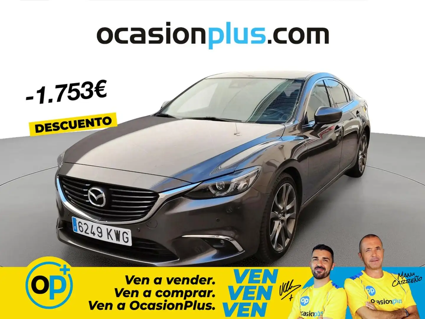 Mazda 6 2.2DE Luxury (Navi) Aut. 110kW Gris - 1