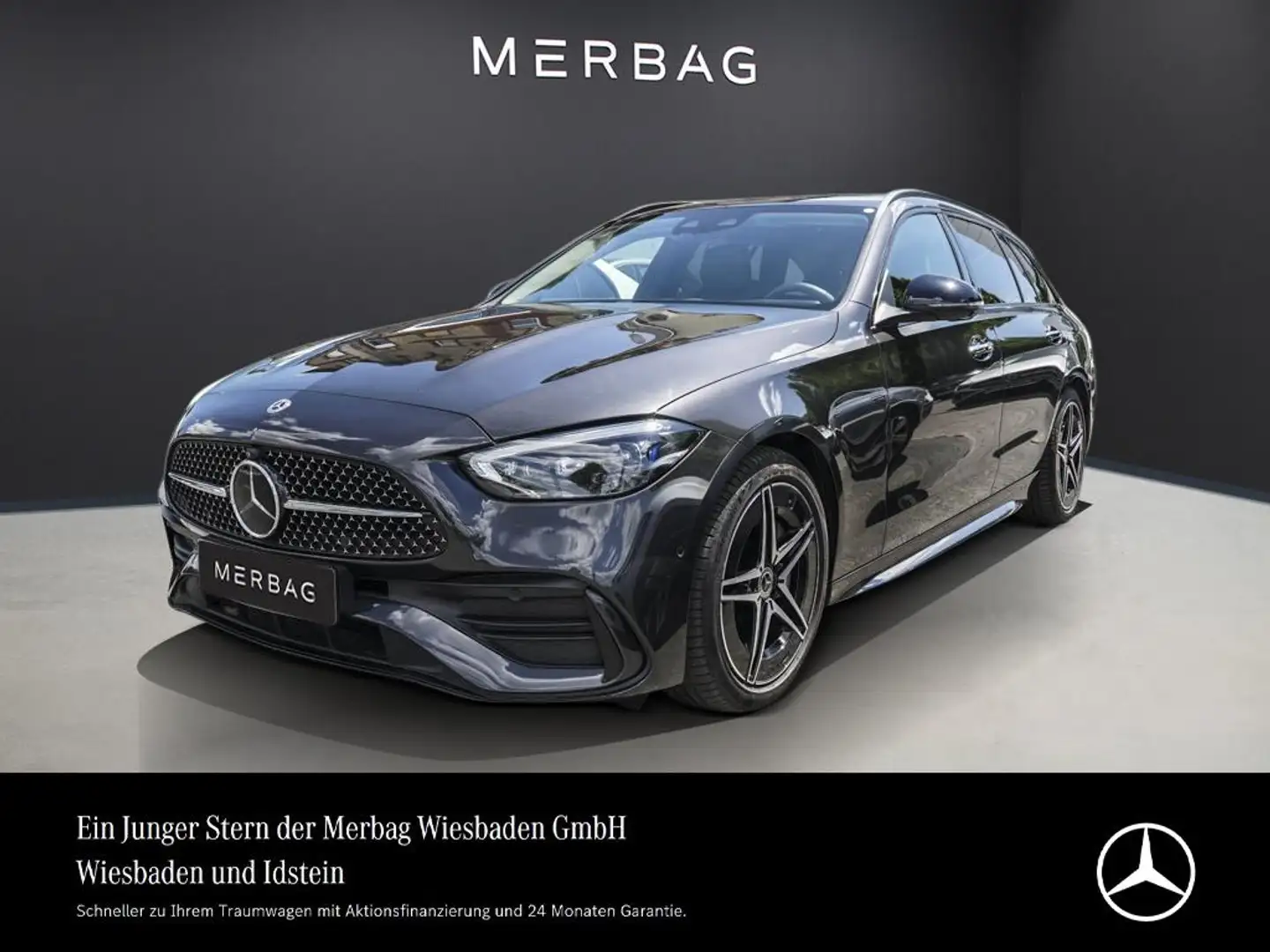 Mercedes-Benz C 220 d 4M T AMG-LINE STH. MASSAGE SITZKL. AHK DISTRONIC Gris - 1