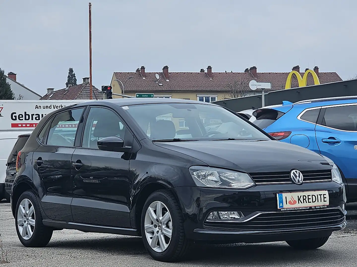 Volkswagen Polo Lounge 1,0 BMT 1-Hand Pickerl+Service-NEU Euro-... Schwarz - 1