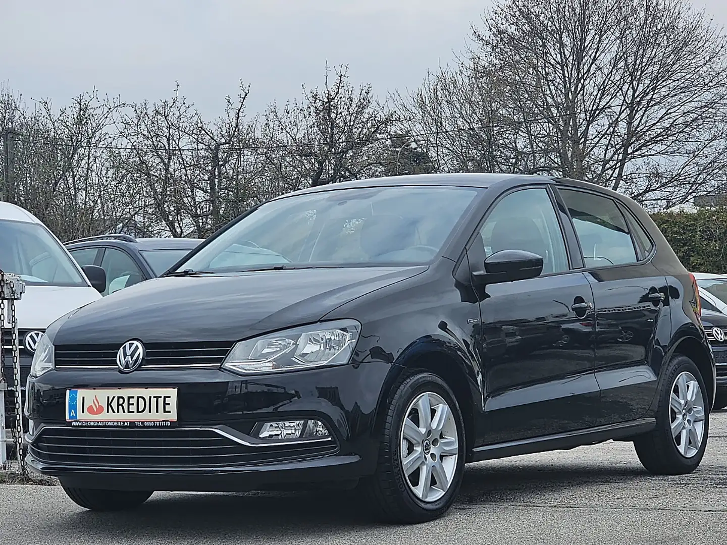 Volkswagen Polo Lounge 1,0 BMT 1-Hand Pickerl+Service-NEU Euro-... Schwarz - 2
