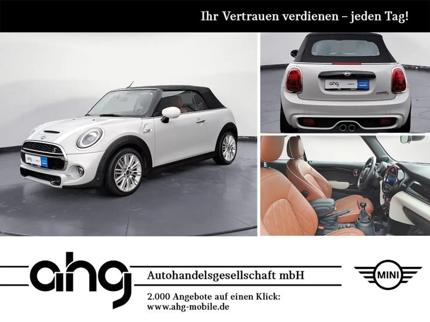 MINI Cooper S Cabrio Chili *LED*HUD*H&K*PDC*SHZ*DAB*N Weiß - 1