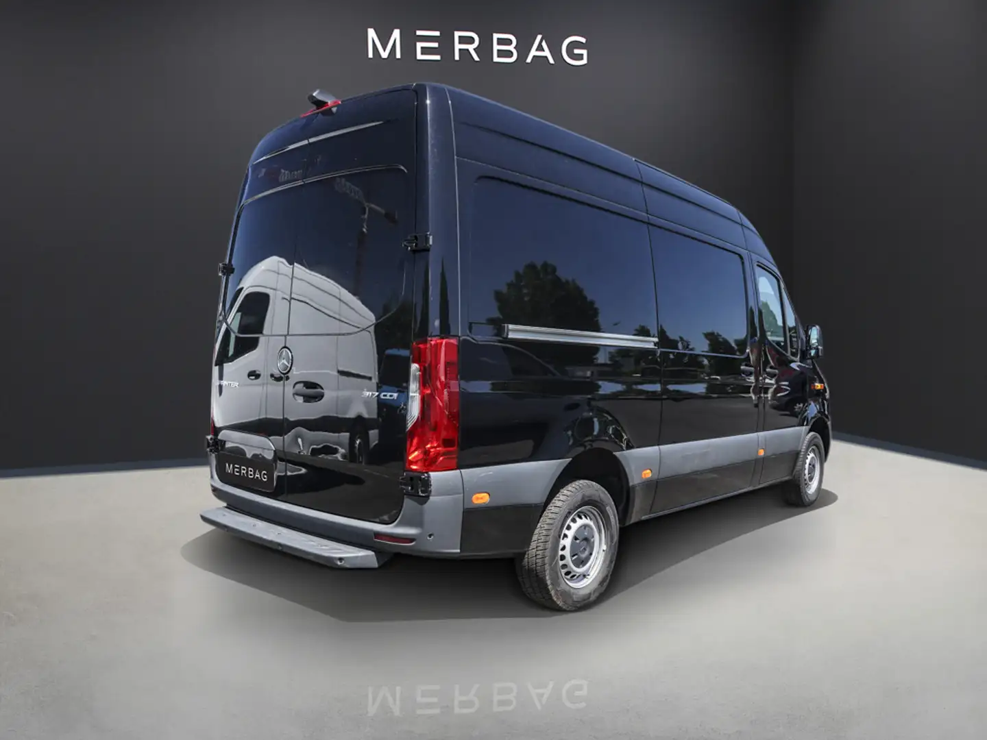 Mercedes-Benz Sprinter 317 Kastenwagen Stand. Navi Klima MBUX Noir - 2