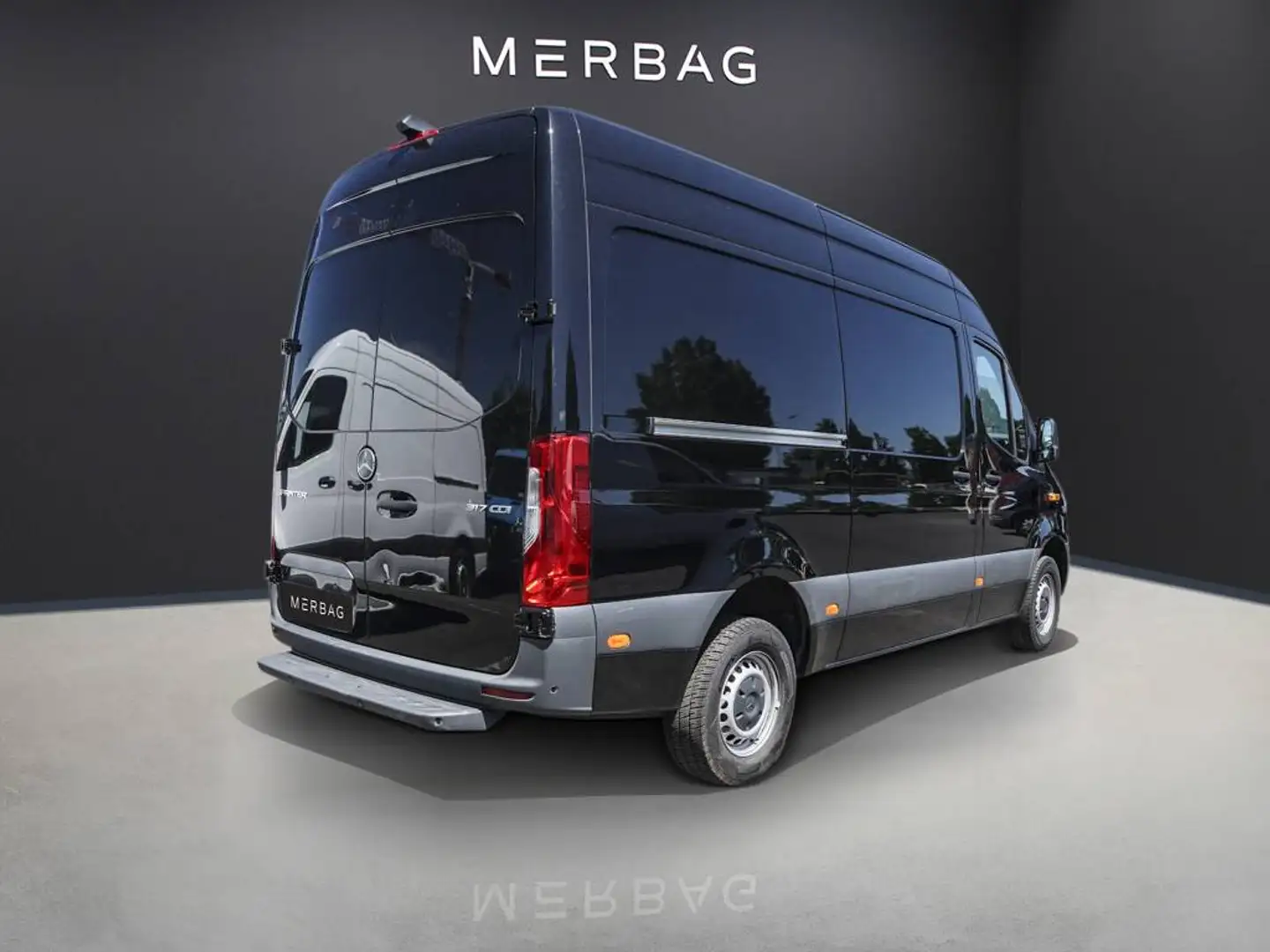 Mercedes-Benz Sprinter 317 Kastenwagen Stand. Navi Klima MBUX Schwarz - 2