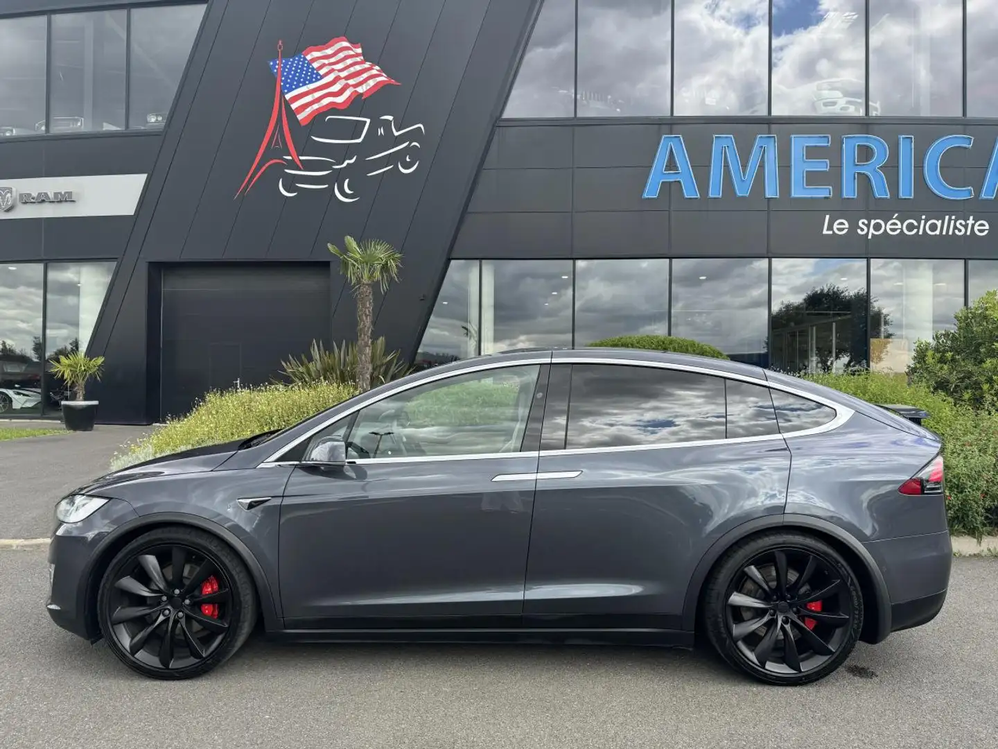 Tesla Model X Performance Dual Motor AWD Ludicrous Full Autonome 6pl Grau - 2