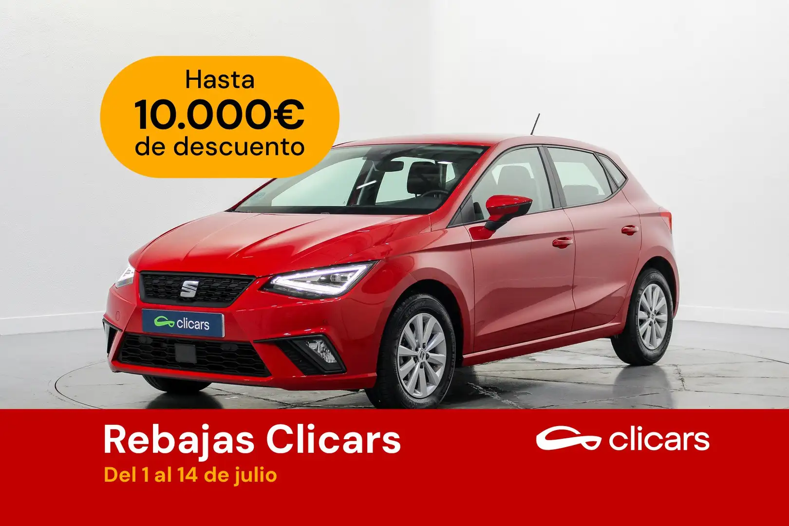 SEAT Ibiza 1.0 MPI Evo S&S Style 80 Rojo - 1