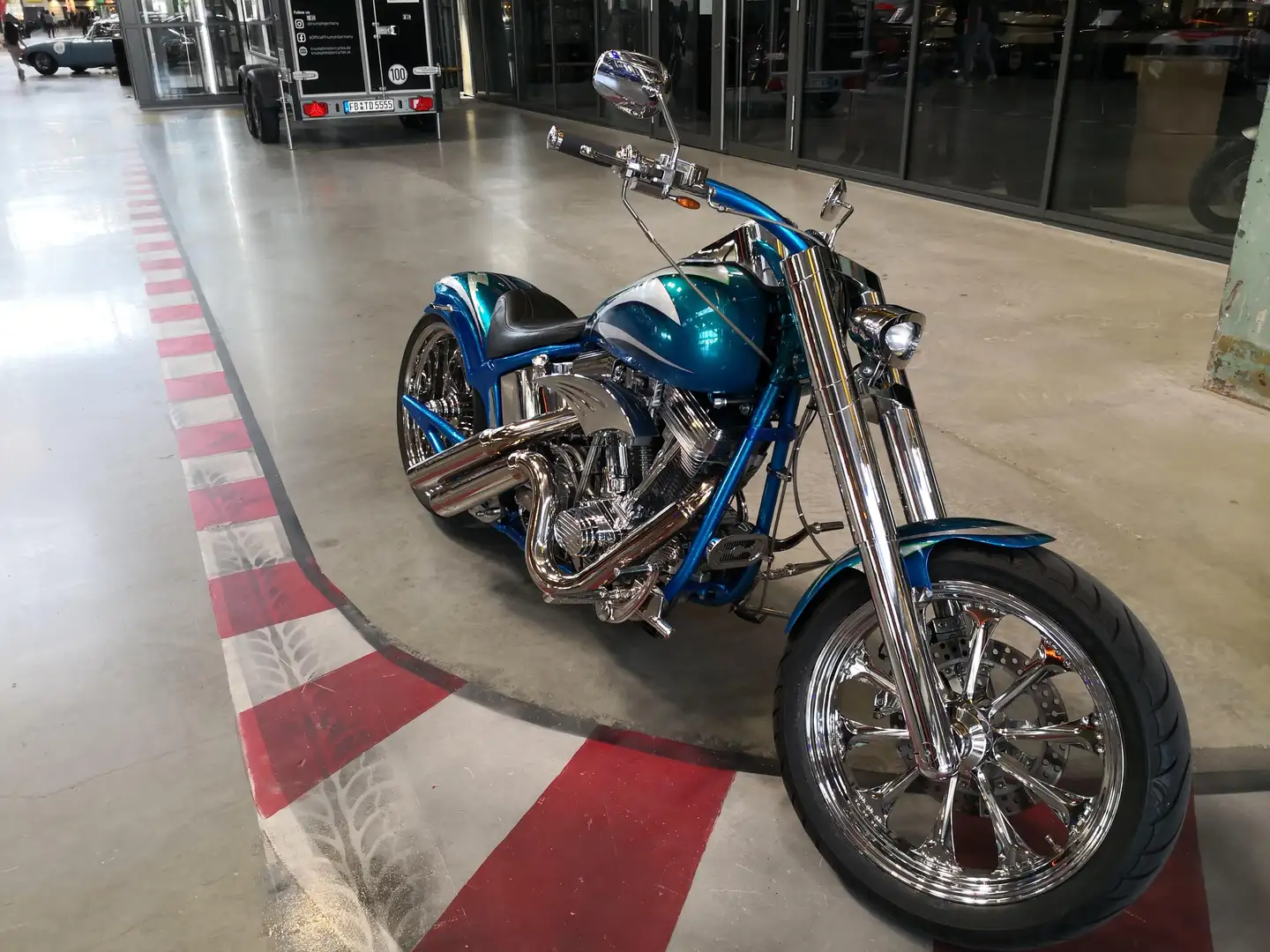 Harley-Davidson Fat Boy Custom Bike  Kodlin Blu/Azzurro - 1