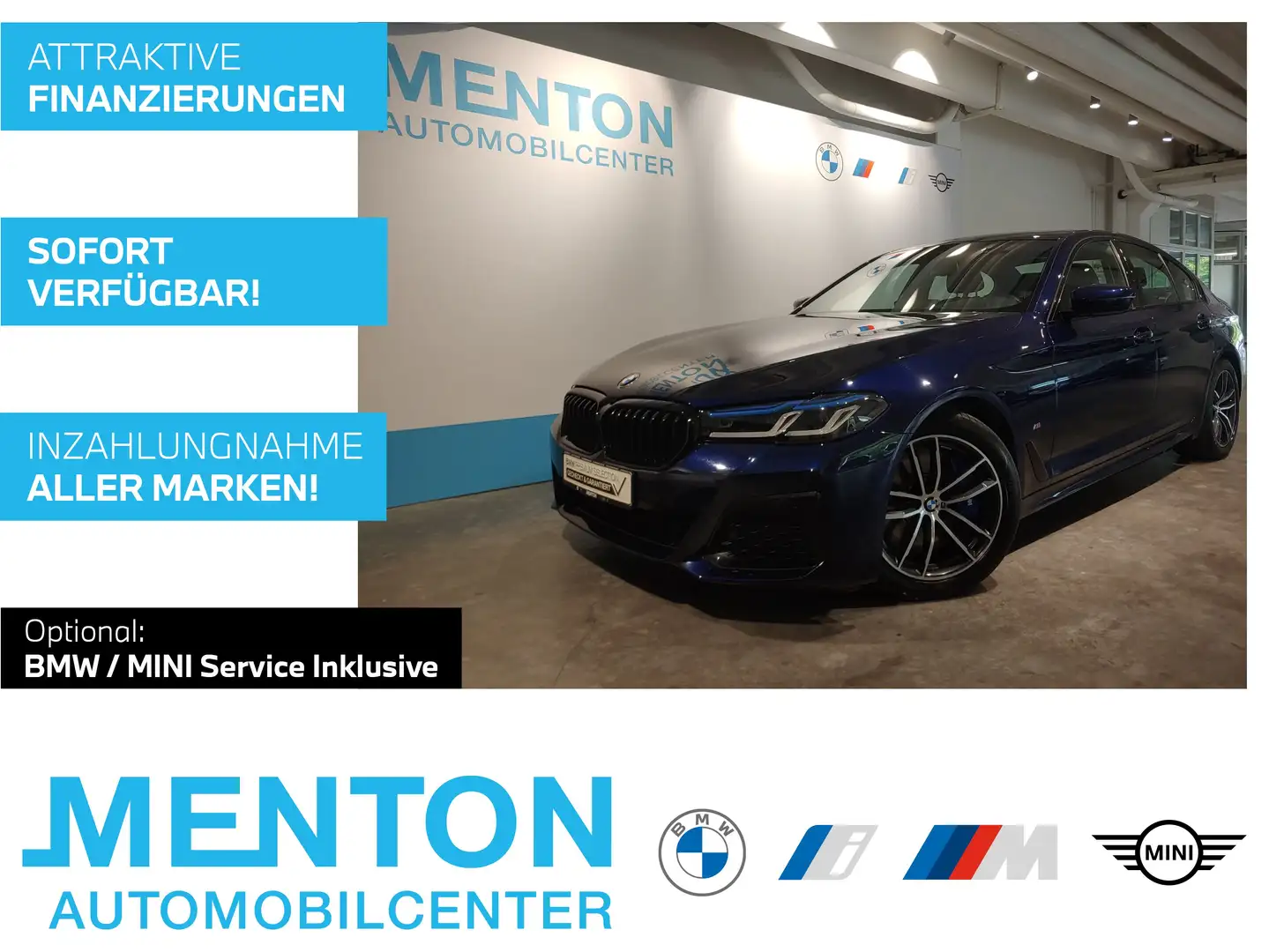 BMW 540 d xDrive M Sportpaket/Head-Up/DAB/Standh. Blauw - 1