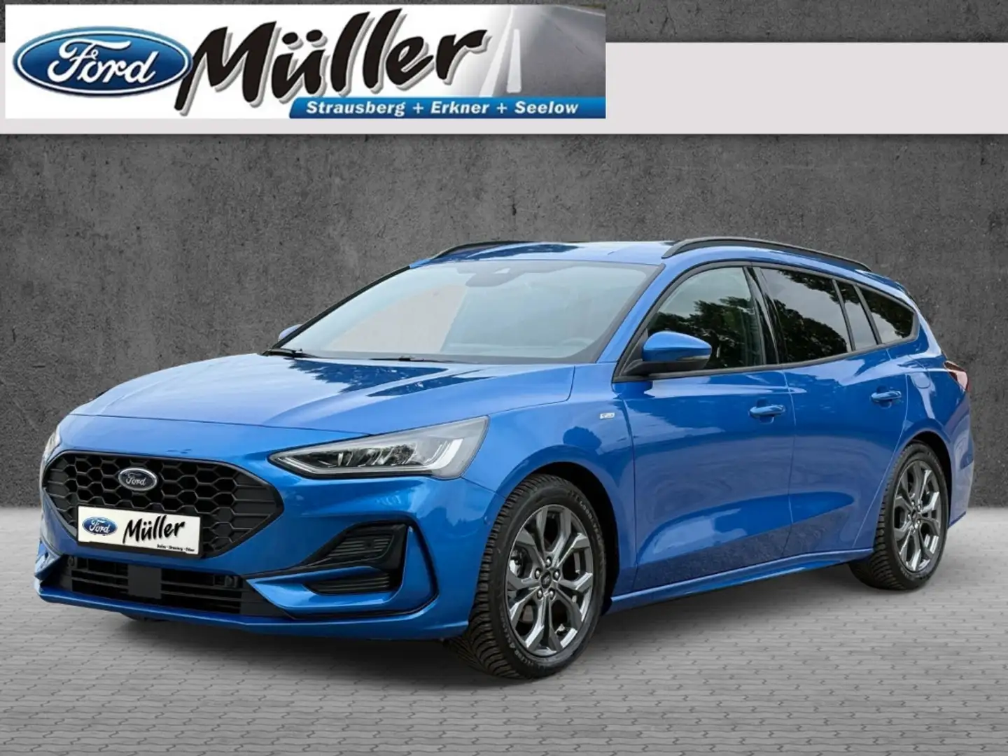 Ford Focus ST-Line X 1.0 EcoBoost Mild-Hybrid AHK Bleu - 1
