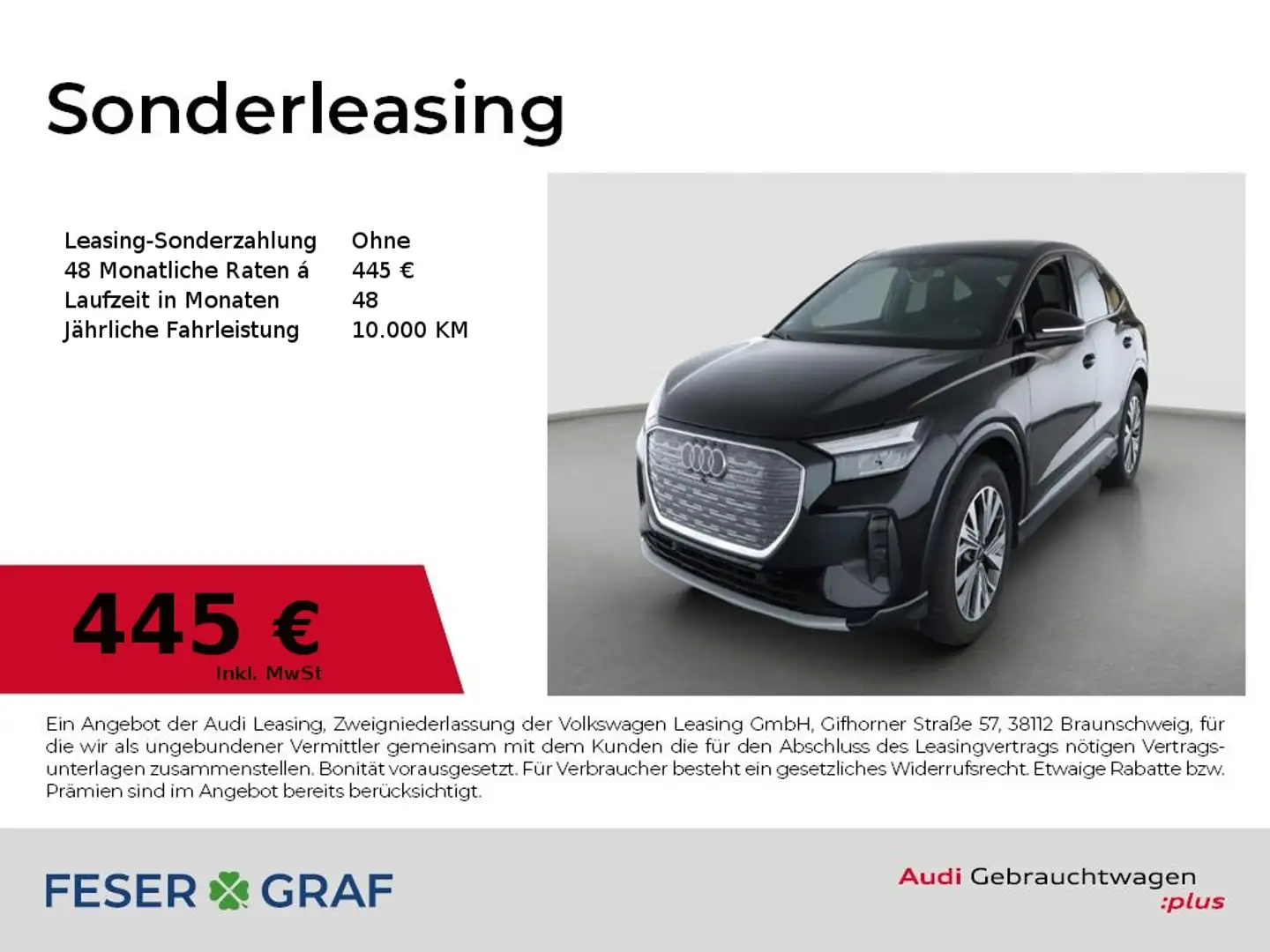 Audi Q4 e-tron Sportback 45 e-tron ACC/Kamera/Navi+/SHZ Schwarz - 1