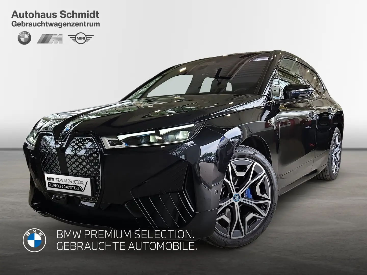 BMW iX xDrive50 682€ netto*Sportpaket*H&K*SkyLounge*AHK*D Schwarz - 1