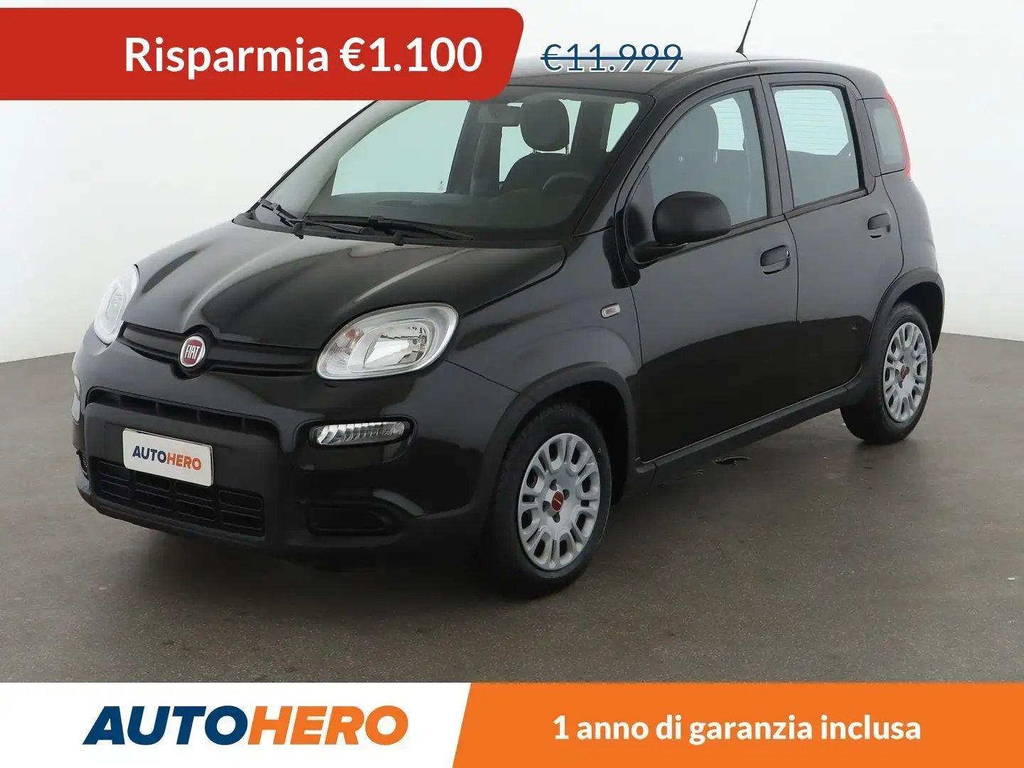 Fiat Panda 1.0 Mild-Hybrid MHEV Schwarz - 1