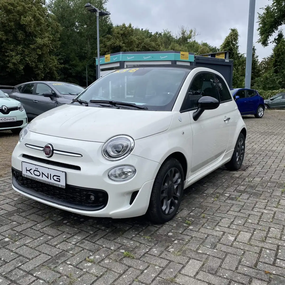 Fiat 500C 1.0 Mild Hybrid Hey Google Faltdach*Sound Weiß - 1