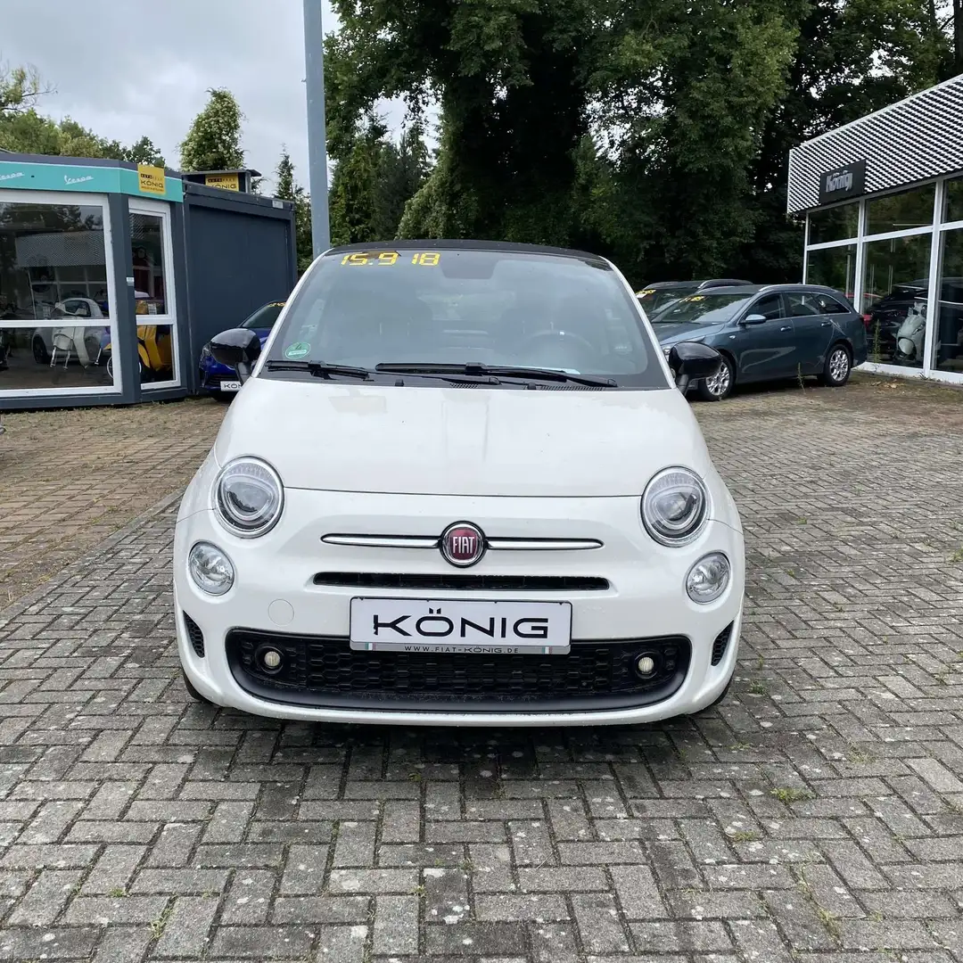 Fiat 500C 1.0 Mild Hybrid Hey Google Faltdach*Sound Weiß - 2
