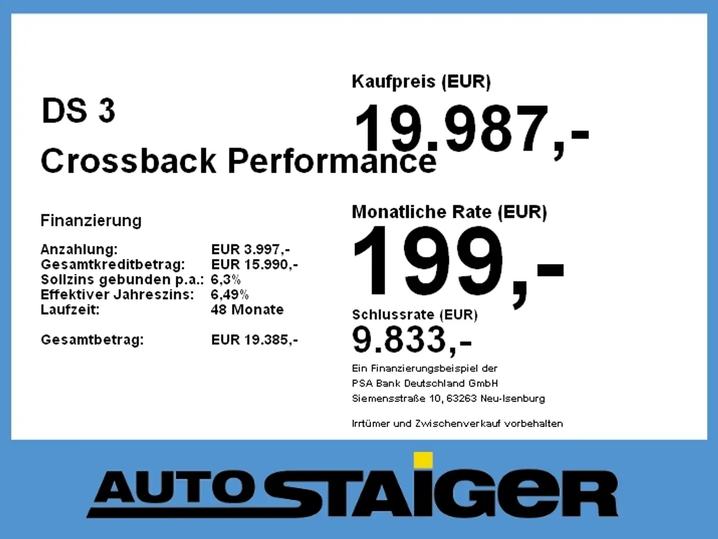 DS Automobiles DS 3 Crossback DS3 Crossback Performance Line Alcantara+LED Weiß - 2