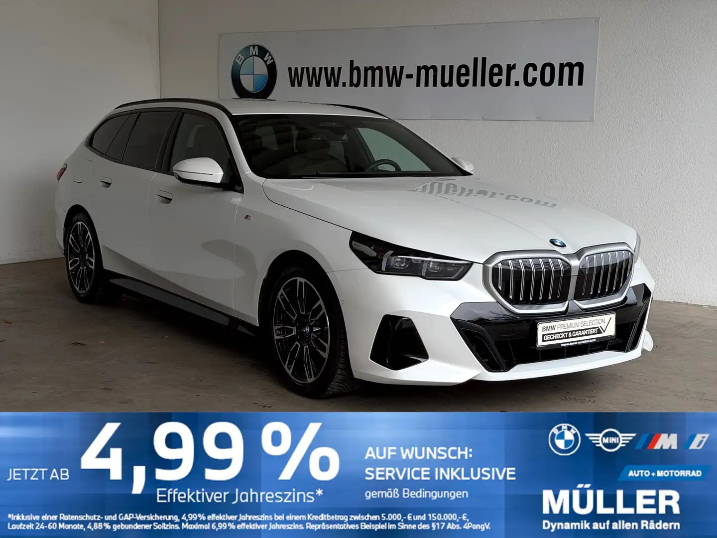 BMW 540 d xDrive SAG M Sport AHK/SHZ/S-Lüft/4xAC/MEMO Blanco - 1