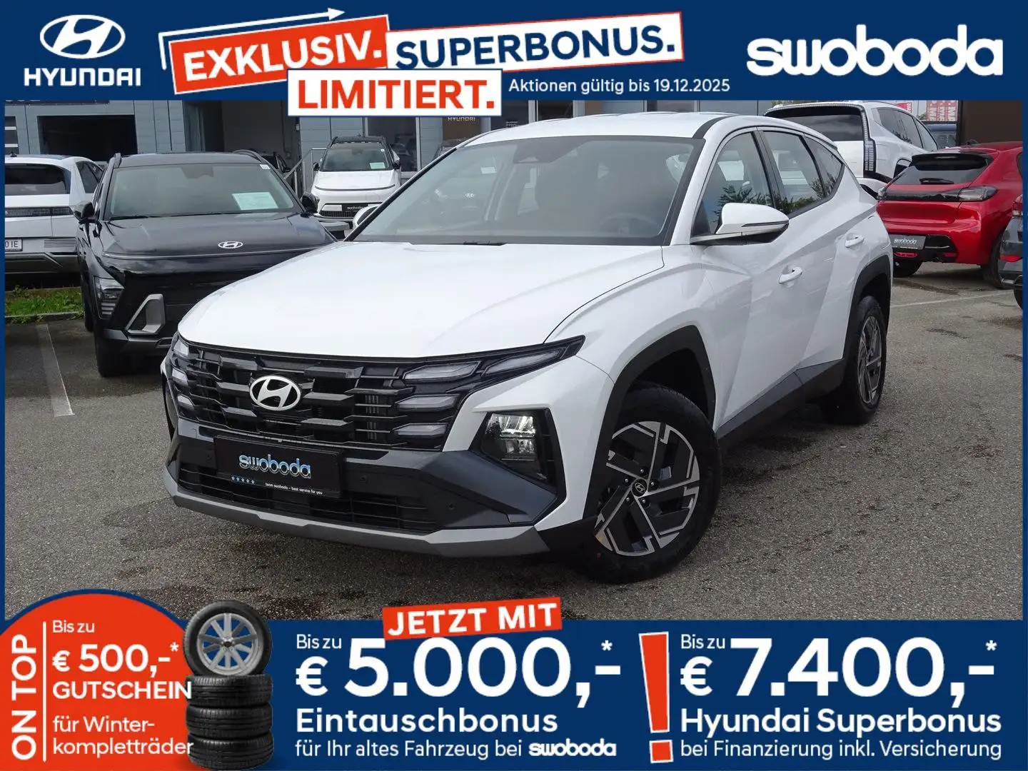 Hyundai TUCSON Tucson NX4 Smart Line 1,6 T-GDi 2WD t5bs1-P3 Blanc - 1