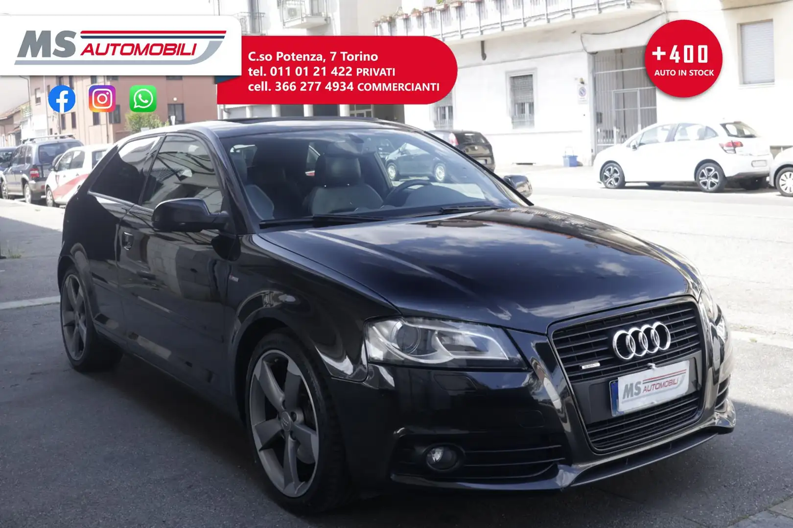 Audi A3 Audi A3 2.0 TDI 170 CV F.AP. QUATTRO   S Line  TE Nero - 1