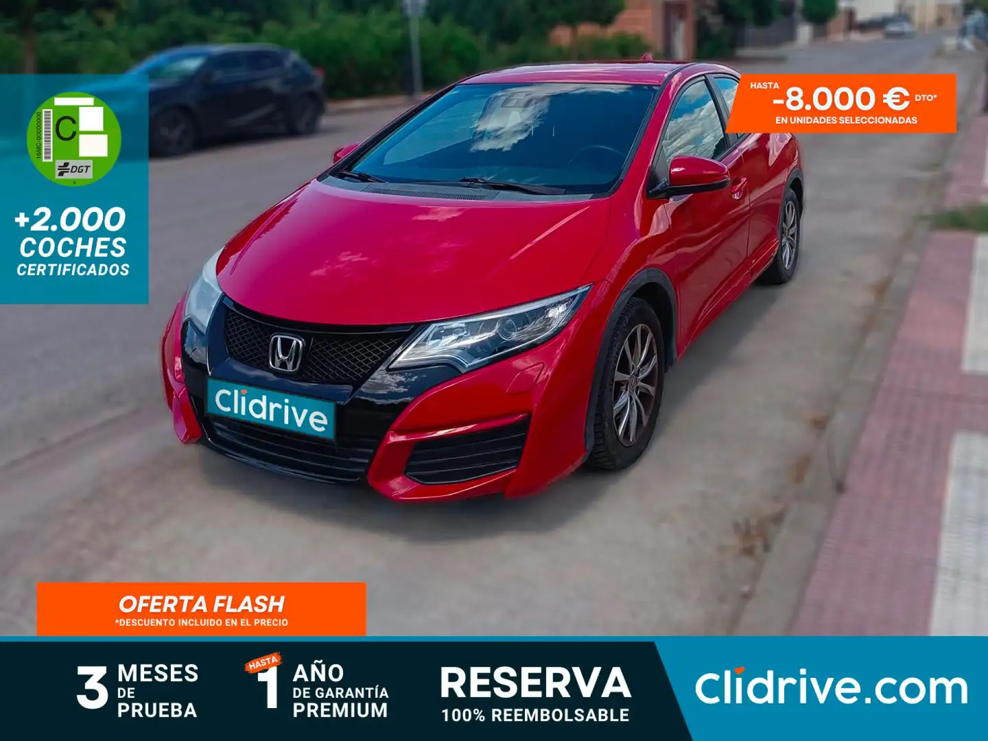 Honda Civic 1.4 i-VTEC Comfort Rojo - 1