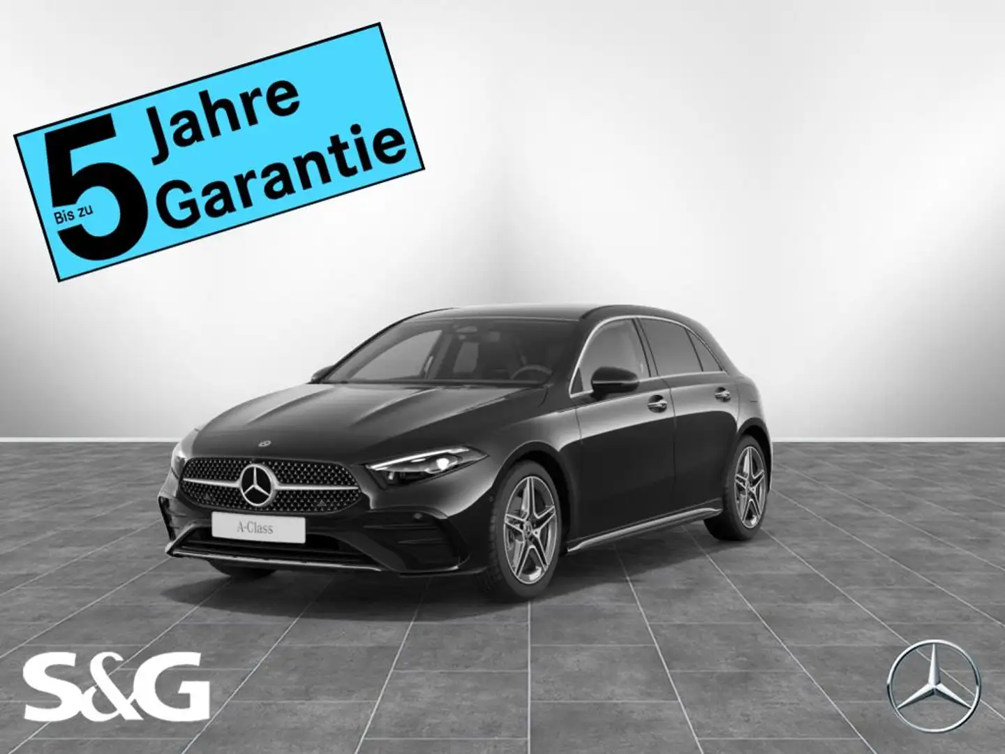 Mercedes-Benz A 200 AMG Advanced+MBUX+M-LED+RüKam+Totwink+DAB Black - 1