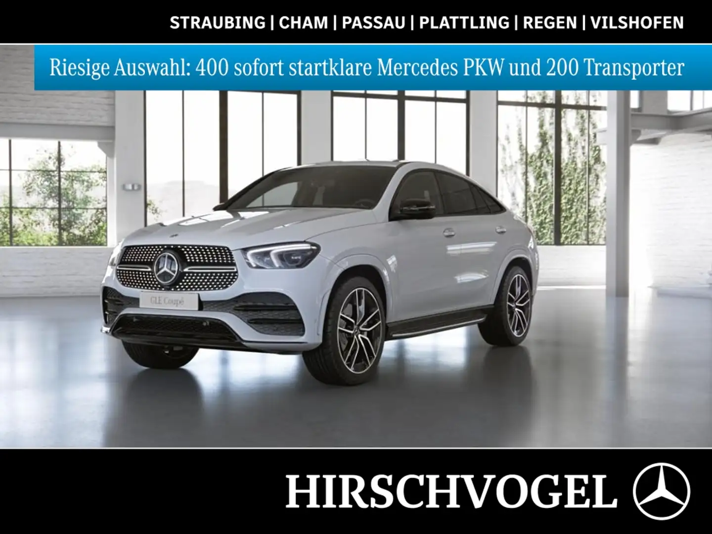 Mercedes-Benz GLE 400 d 4M AMG-Line+Night+AIRMATIC+AHK+DISTRON Weiß - 1