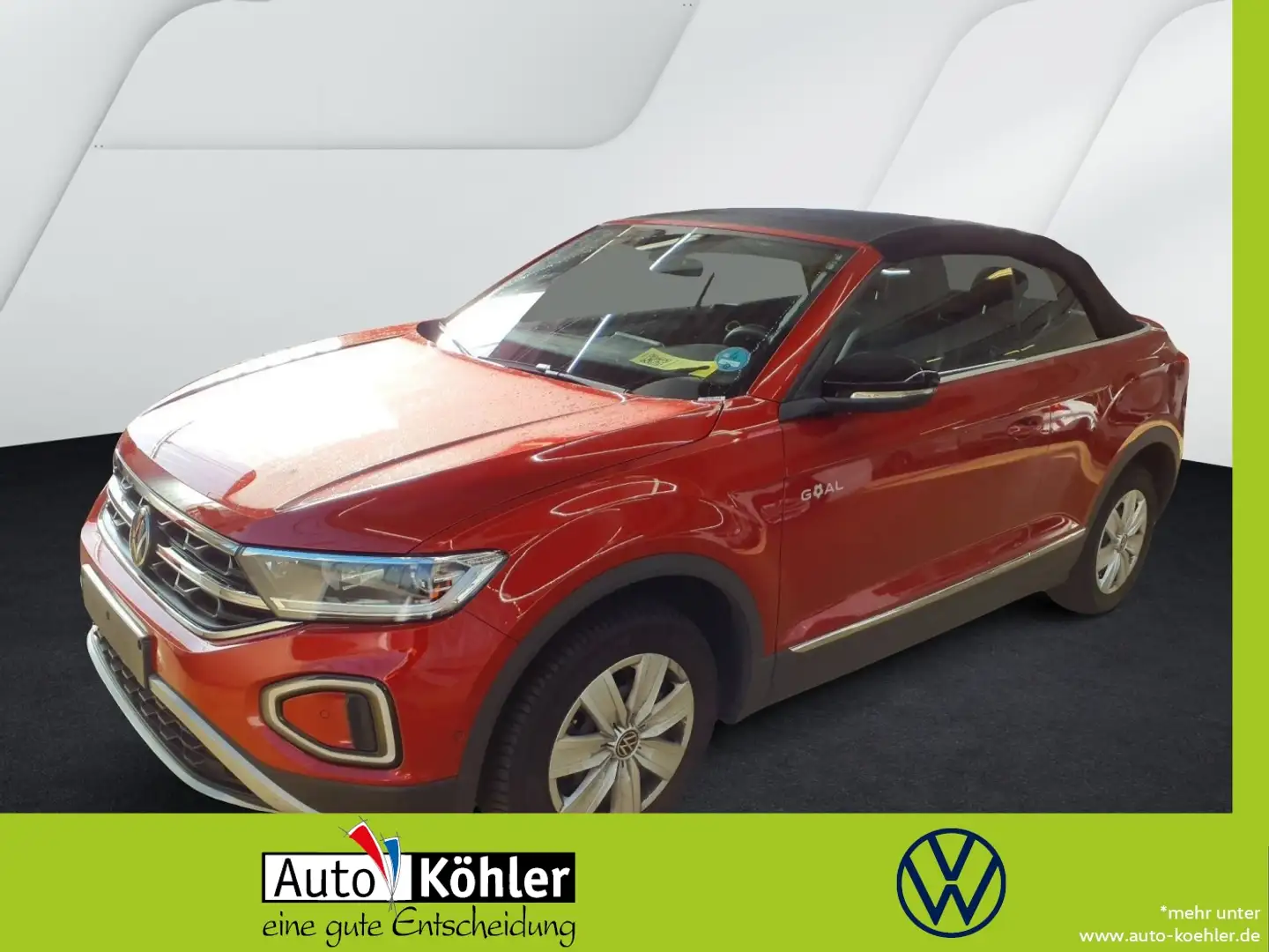 Volkswagen T-Roc Cabriolet GOAL DSG CarPlay/Virt/ACC Rot - 1