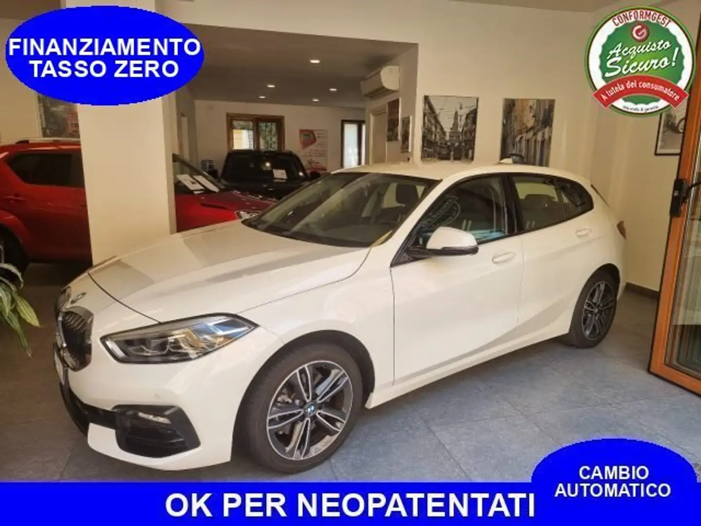 BMW 118 118i Sport 140cv auto Bianco - 1