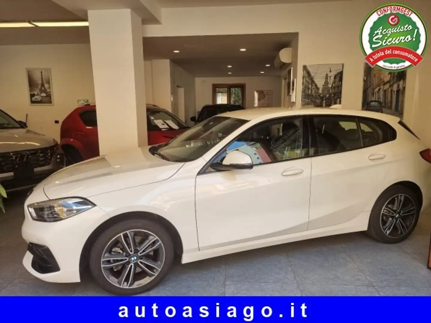 BMW 118 118i Sport 140cv auto Bianco - 2