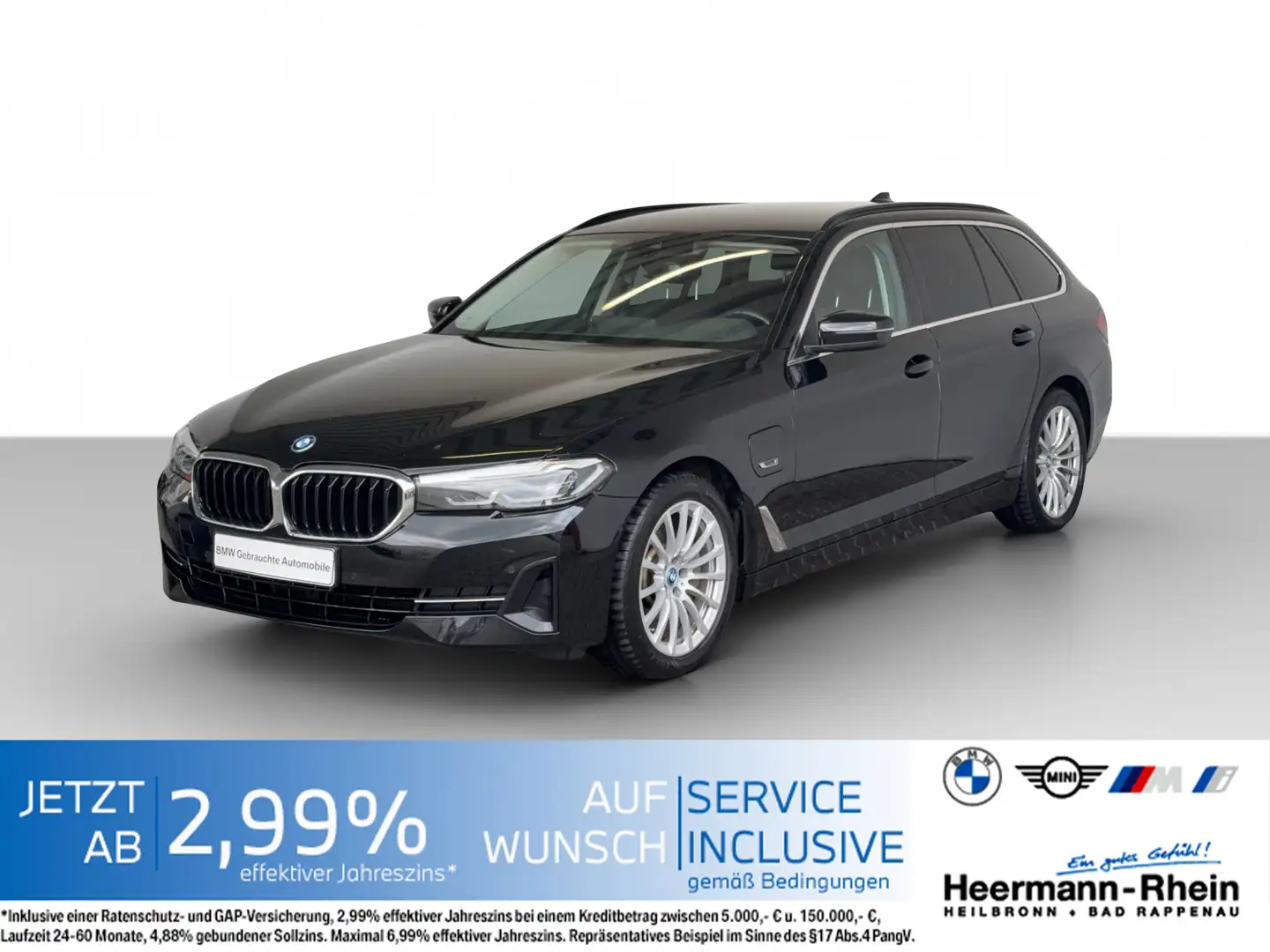BMW 530 e Tour. LiveCock.AHK.Keyl.ParkAss.SHZ.DAB.Tel Schwarz - 2