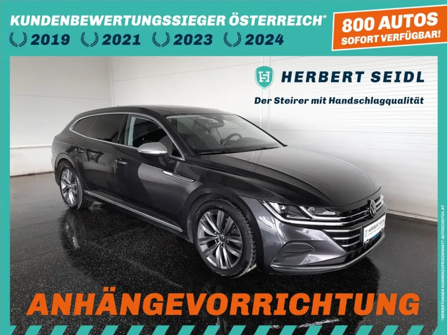 Volkswagen Arteon SB ELEGANCE 2,0 TDI DSG *SKY / VOLL-LED MIT FLA & DYN BLINKER / VIRTUELL / NAVI / AHV & 360° KAMERA / ACC* Grau - 1