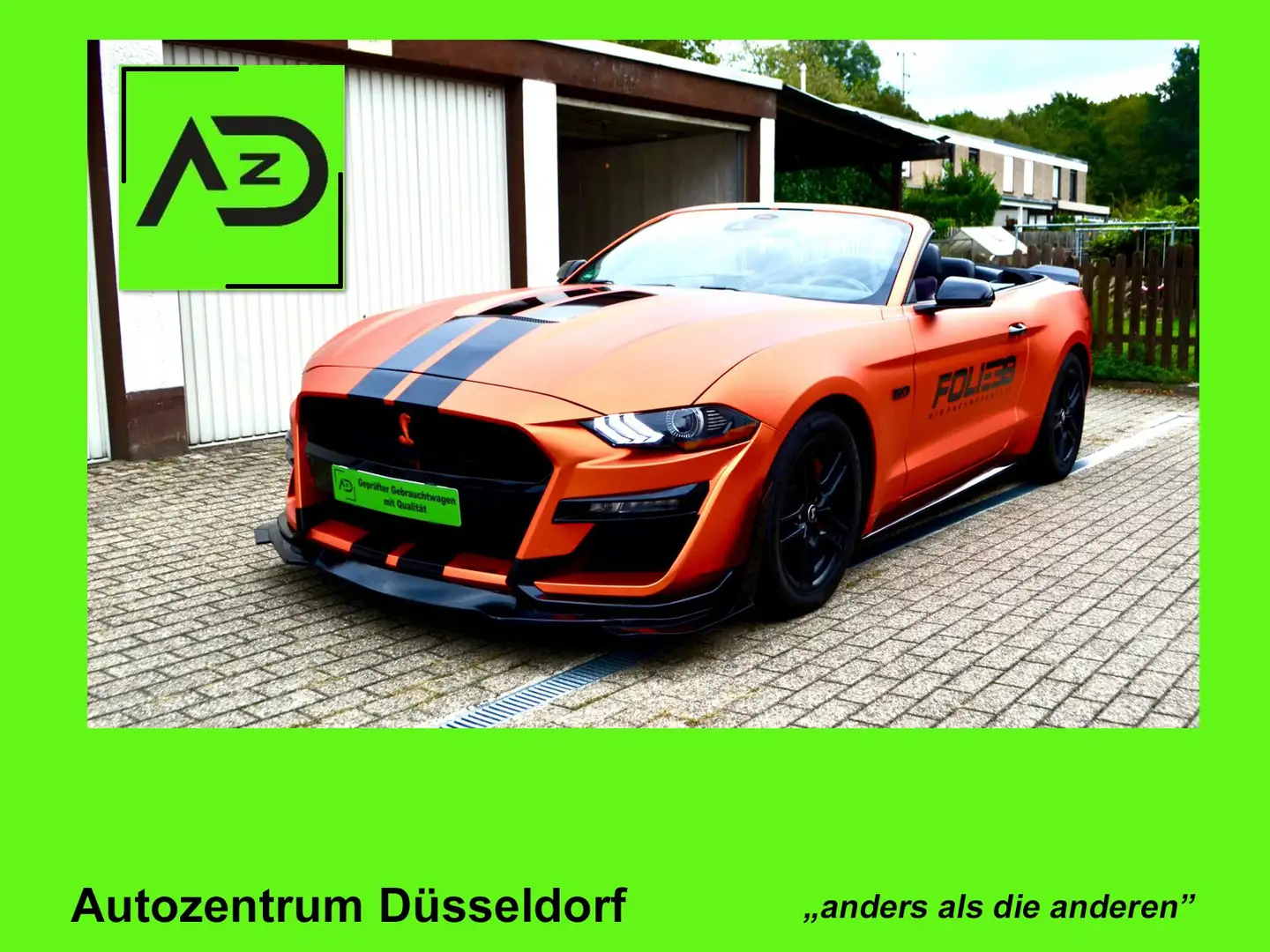 Ford Mustang 5.0 Cabrio V8 AUTOMATIK *SPURWECHSEL-AS* Orange - 1