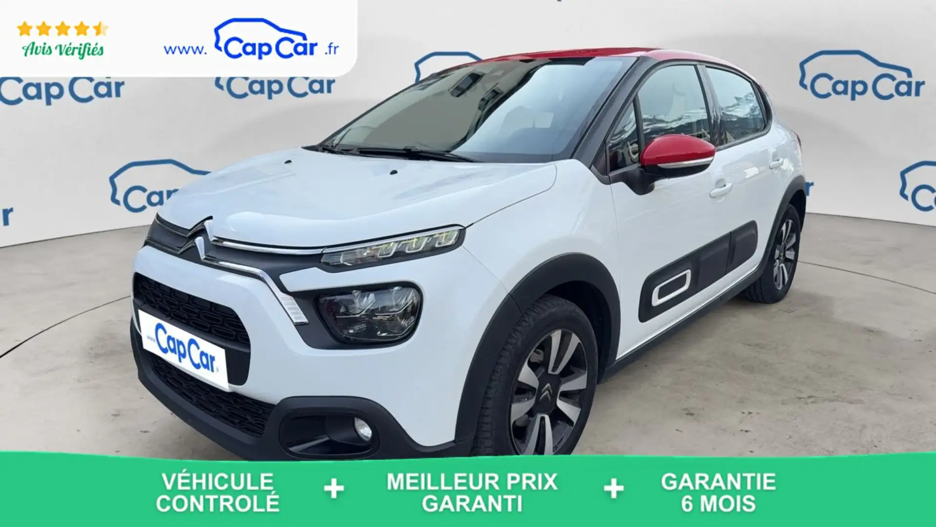 Citroen C3 III 1.2 PURETECH 110.0 Shine Pack - Automatique Blanc - 1