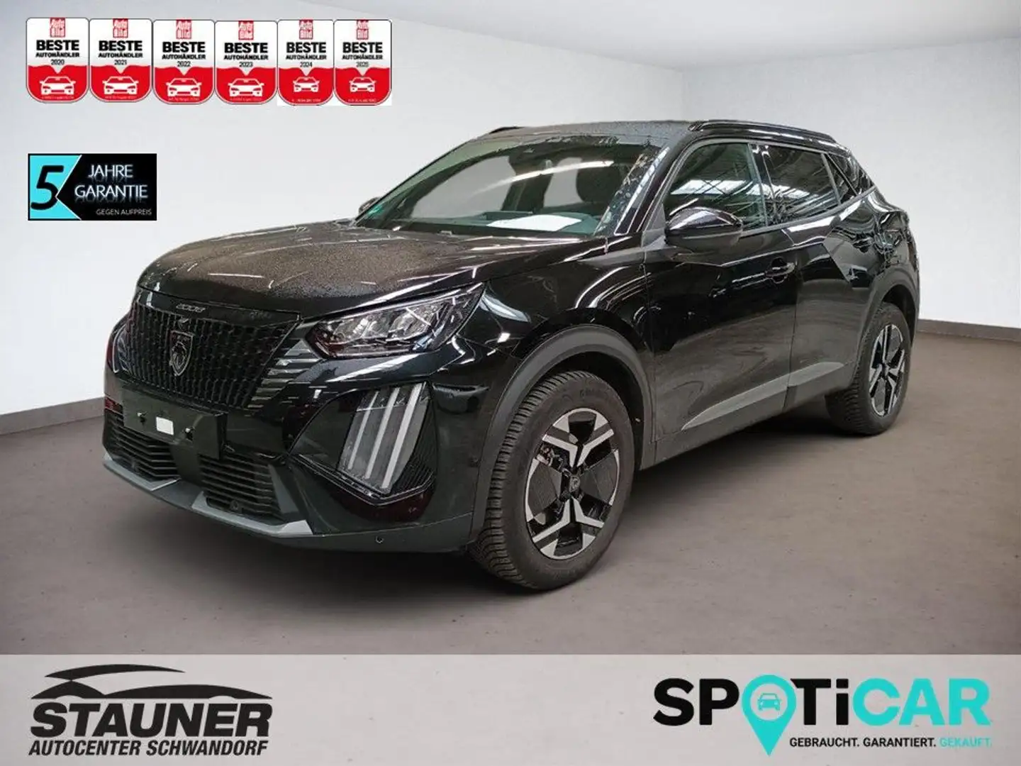 Peugeot 2008 Hybrid 145 Allure *SHZ*360°KAMERA*PDC* Noir - 1