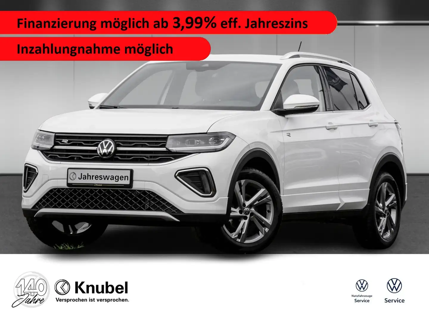 Volkswagen T-Cross R-Line 1.5 TSI DSG AHK*MatrixLED*Kamera*ACC* Blanc - 1