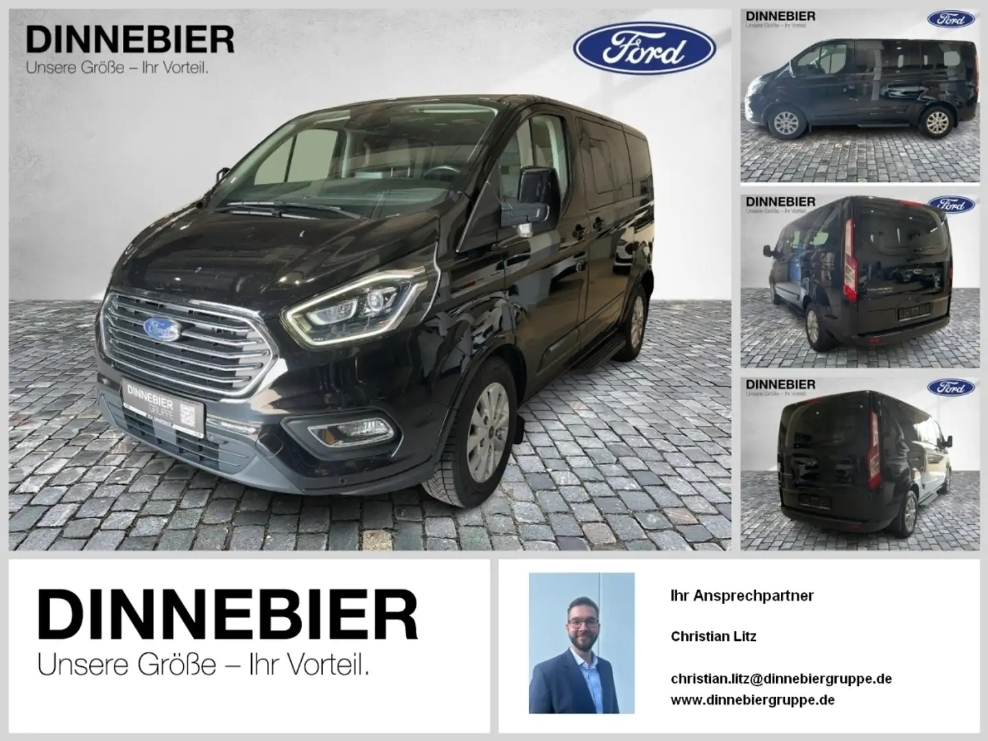 Ford Tourneo Custom 320 L1 Tourneo Titanium Noir - 1