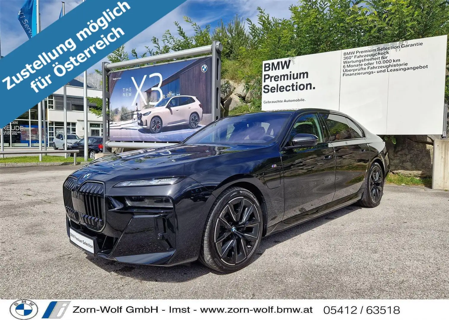 BMW 750 e xDrive Limousine Noir - 1