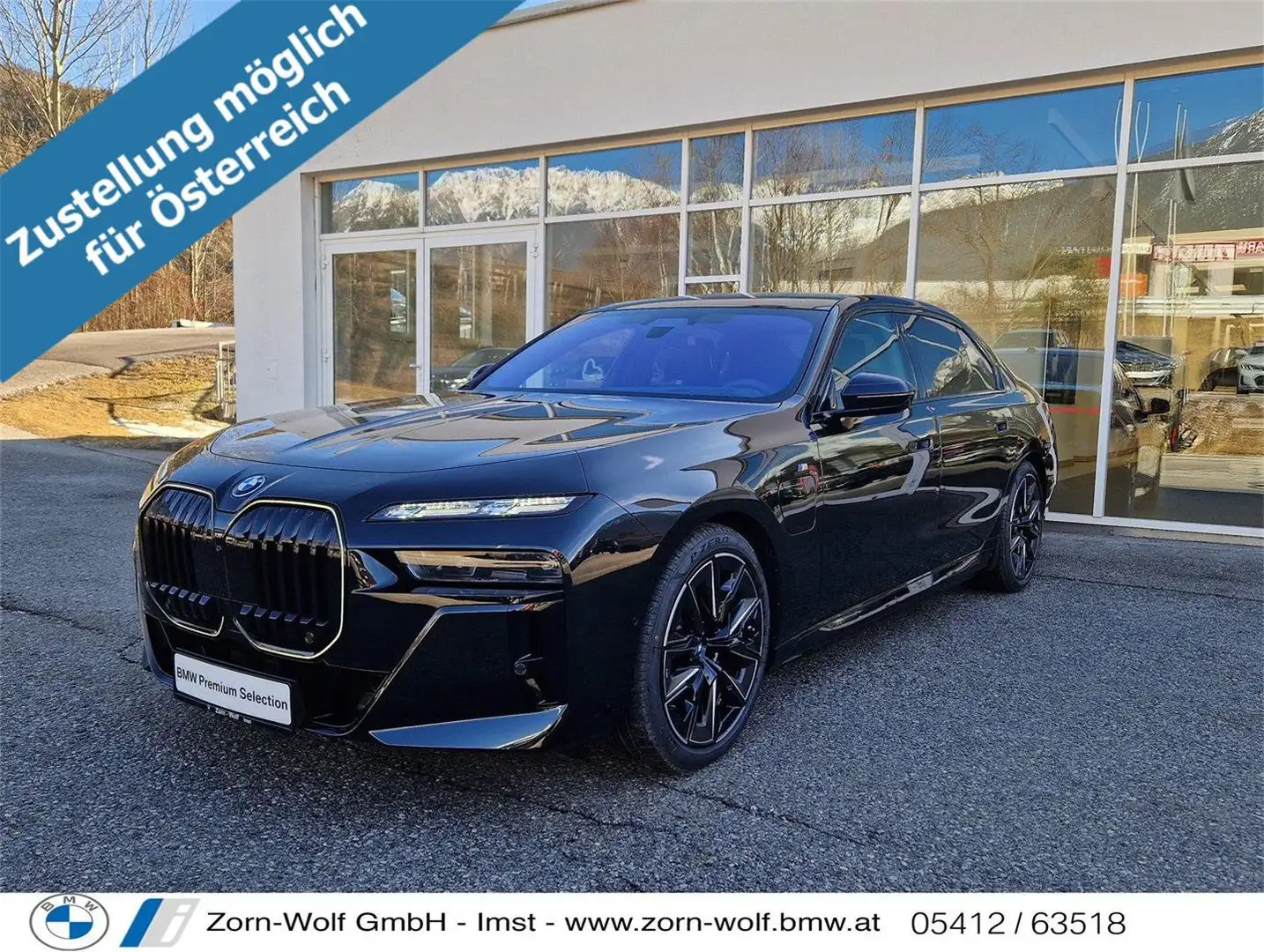 BMW 750 e xDrive Limousine Zwart - 1