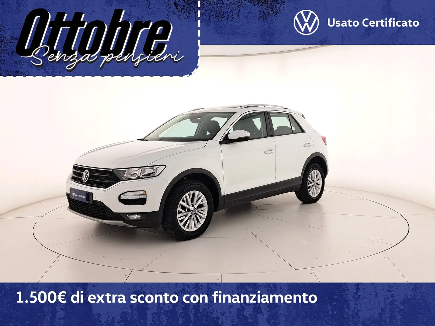 Volkswagen T-Roc 1.5 tsi style dsg Bianco - 1