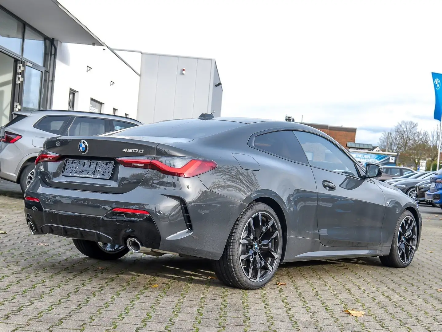 BMW 420 d M Sport Glasdach Memory 360° HUD Gris - 2